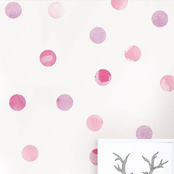 Oliver Watercolor Dots Wall Decal & Reviews Wayfair